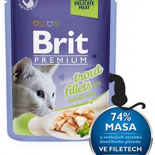 Brit  Premium Cat Delicate Fillets in Jelly with Trout 24 x 85 g značky Brit