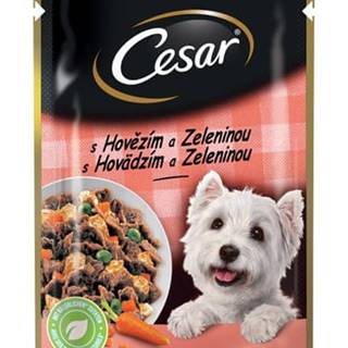 Cesar  Kapsička pre dospelých psov s jemným hovädzím a mrkvou v želé 24x100 g značky Cesar