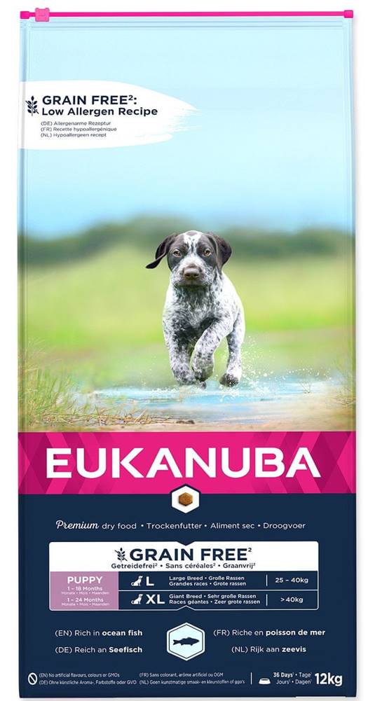 Eukanuba  Puppy & Junior Large & Giant Grain Free Ocean Fish 12 kg značky Eukanuba