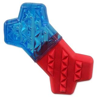 Dog Fantasy Hračka Kosť chladiaca červeno-modrá 13, 5x7, 4x3, 8cm