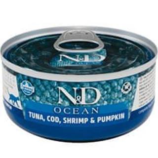 N&D CAT OCEAN Adult Tuna & Cod & Shrimp & Pumpkin 70g