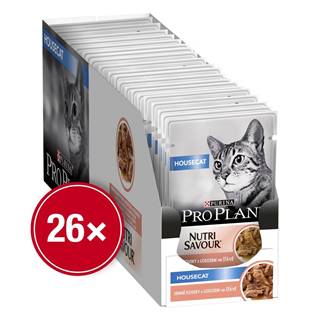Purina Pro Plan Cat HOUSECAT losos v šťave 26x85 g
