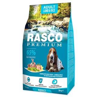 RASCO Granule Premium Adult jahňa s ryžou - 3 kg