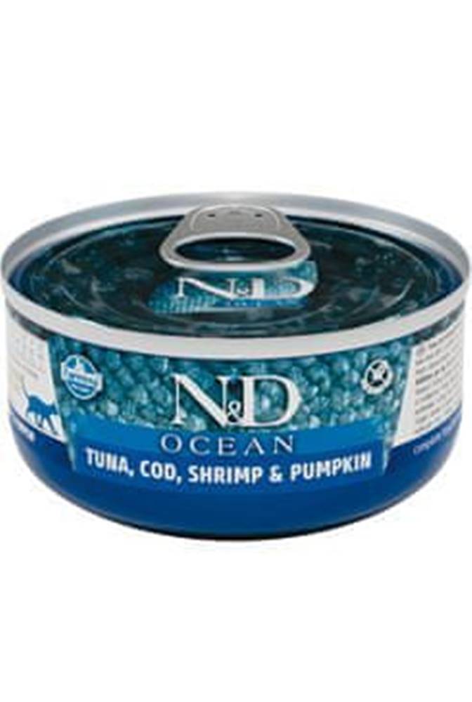 N&D  CAT OCEAN Adult Tuna & Cod & Shrimp & Pumpkin 70g značky N&D