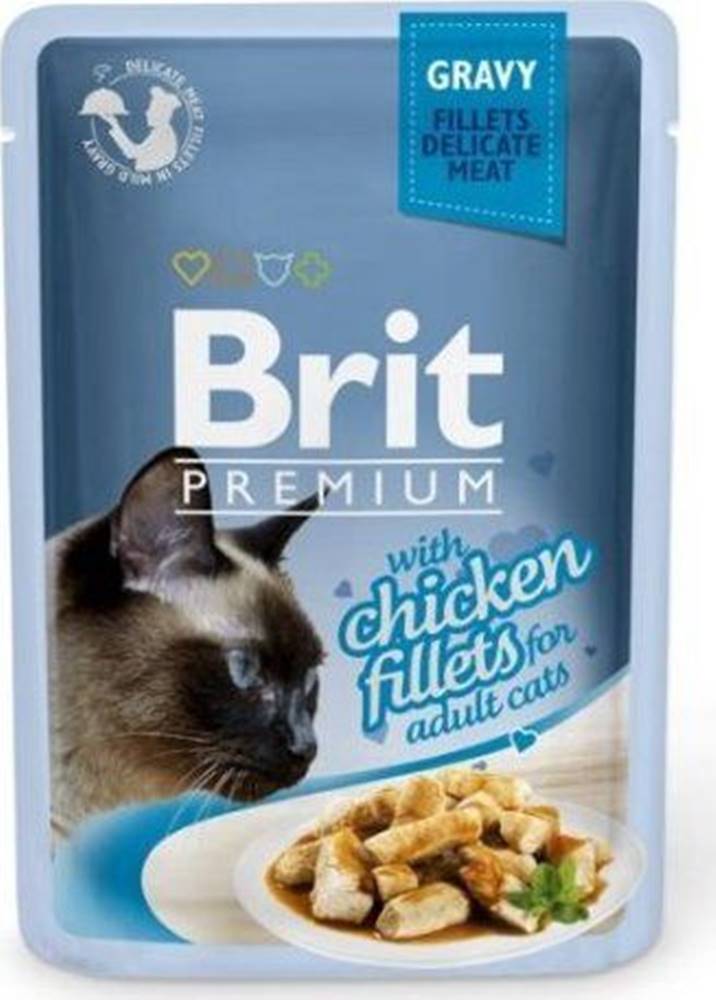 Brit  Premium Cat Delicate Fillets in Gravy with Chicken 85 g značky Brit