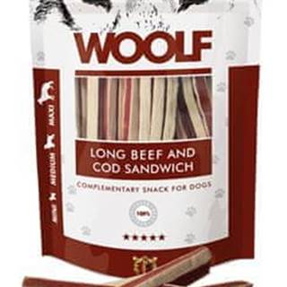 Woolf  pochúťka soft beef and cod sandwich long 100g značky Woolf
