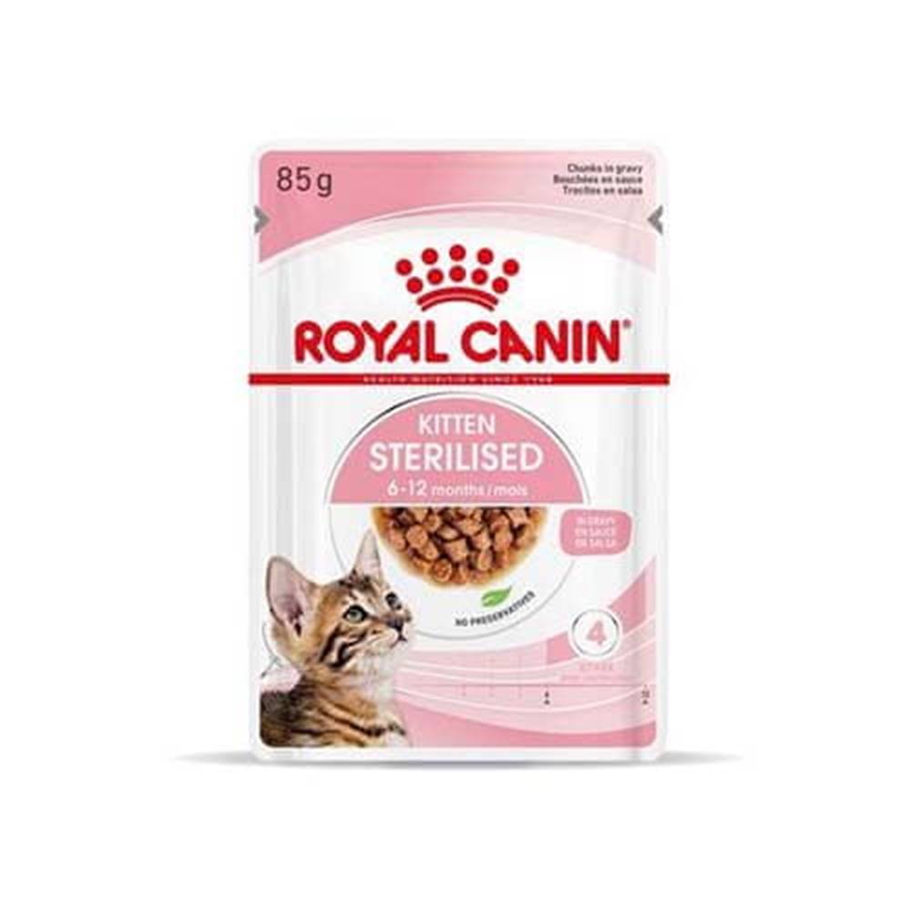 Royal Canin  KITTEN STERILISED 85g kapsička v šťave pre sterilizované mačiatka značky Royal Canin