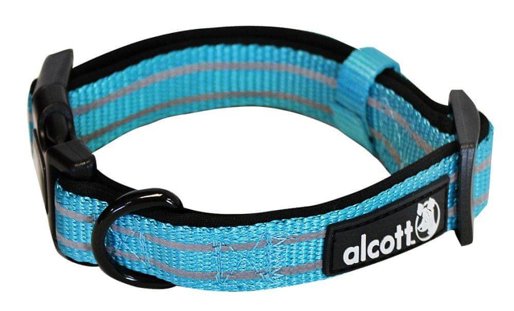 Alcott  Reflexný obojok pre psov Adventure modrý veľkosť L značky Alcott