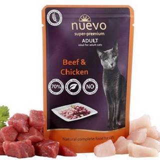 Nuevo   cat Adult Beef & Chicken kapsičky pre mačky 16x85g značky Nuevo