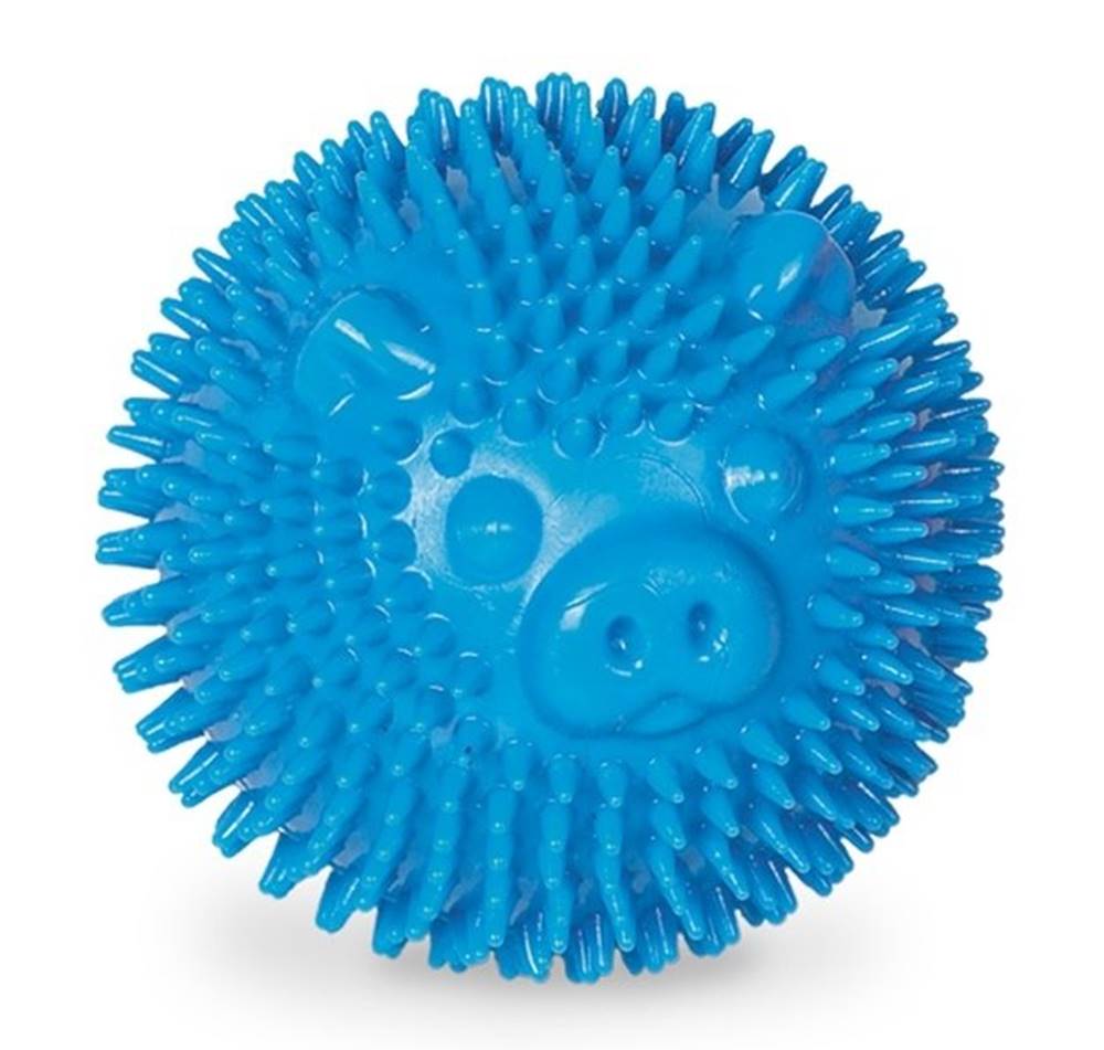 Nobby  Špicatá lopta pre psy Prasiatko 6, 5cm modrá značky Nobby
