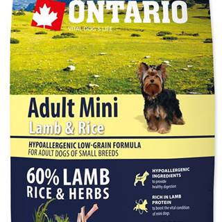 Ontario Adult Mini Lamb & Rice 6, 5kg