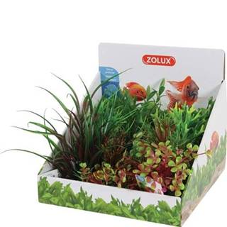 Zolux  Sada umelých rastlín 6ks Small 26cm typ A značky Zolux
