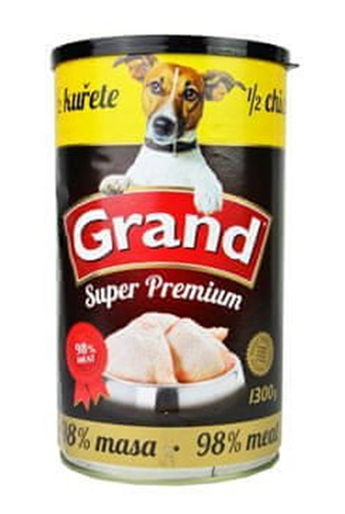 GRAND  konz. pes Extra s 1/2 kurčaťa 1300g značky GRAND