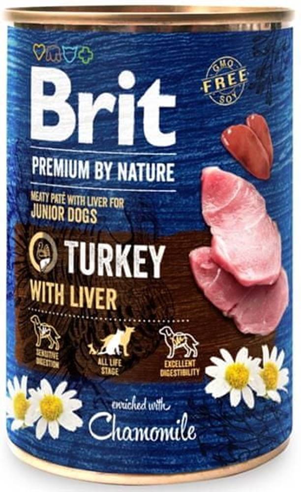 Brit  Premium by Nature Dog konz. - Turkey with Liver 400 g značky Brit