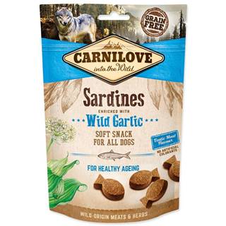 Carnilove Dog Semi Moist Snack Sardines enriched with Wild garlic - 200 g