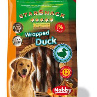 Nobby Pochúťka pre psov BBQ Wraped Duck S 70g