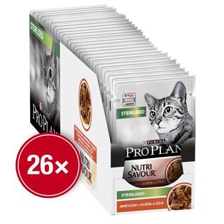 Purina Pro Plan  Cat STERILISED hovädzie v šťave 26x85 g značky Purina Pro Plan