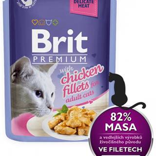 Brit  Premium Cat Delicate Fillets in Jelly with Chicken 24 x 85 g značky Brit