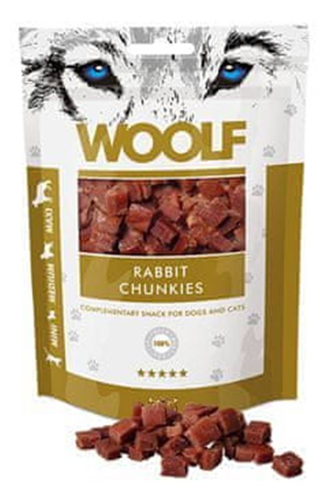 Woolf  pochúťka rabbit chunkies 100g značky Woolf
