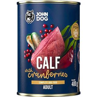 John Dog Konzerva Berry Adult Calf with Cranberries 400 g