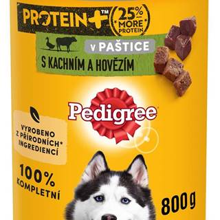 Pedigree  PROTEIN konzerva s kačacím a hovädzím pre dospelých psov 12×800 g značky Pedigree