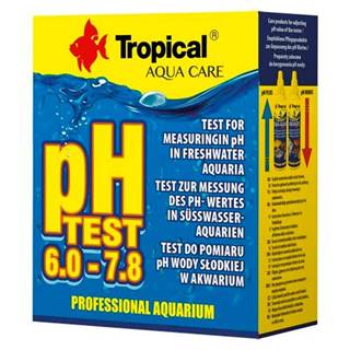 TROPICAL pH Test 6.0-7.8 meranie pH sladkej vody od 6, 0 do 7, 8 pH