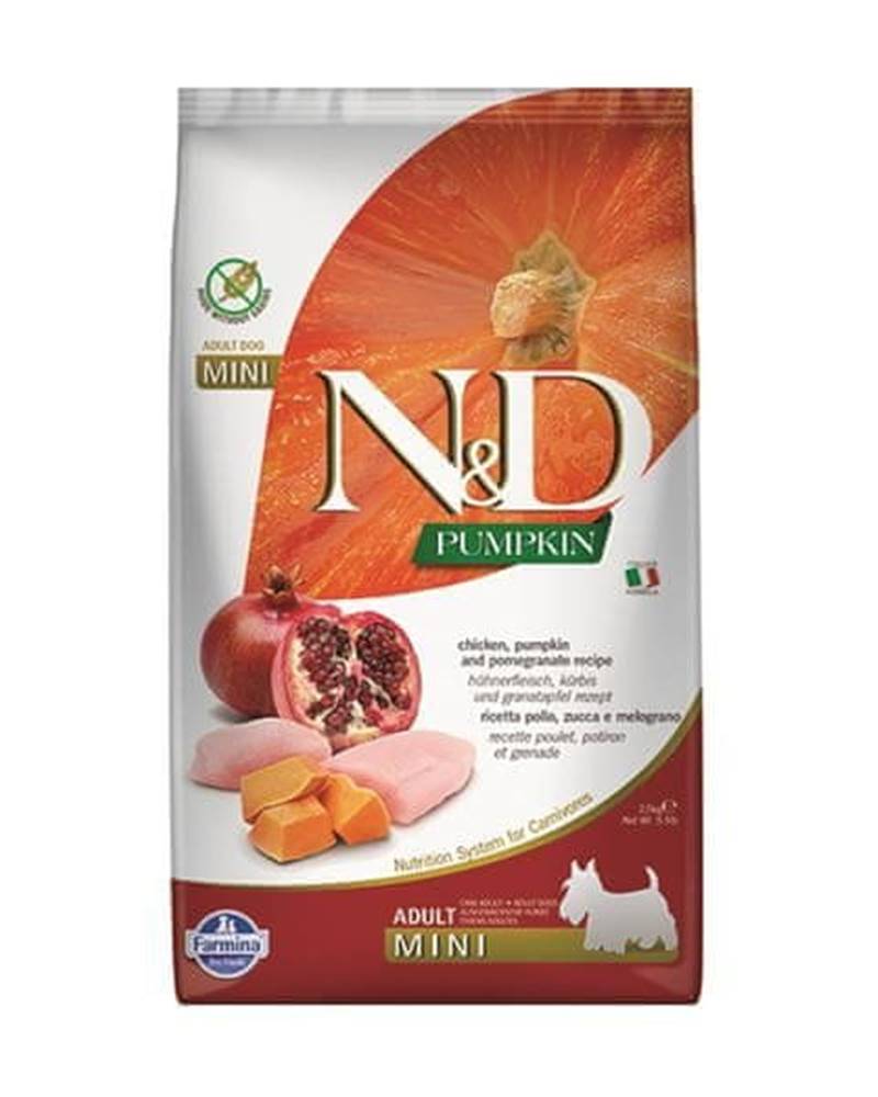 Farmina  N&D dog PUMPKIN (GF) adult mini,  chicken & pomegranate 2, 5kg značky Farmina