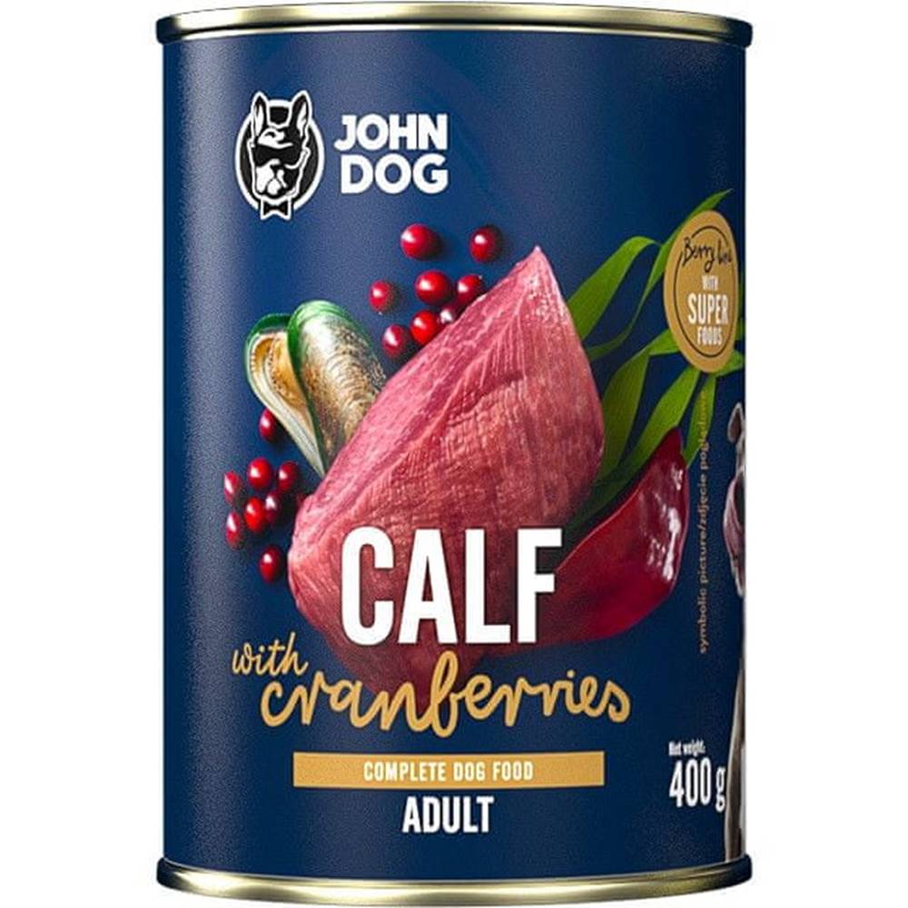 John Dog  Konzerva Berry Adult Calf with Cranberries 400 g značky John Dog