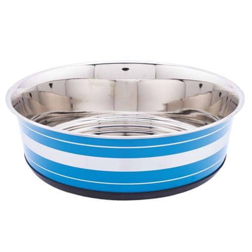 LES FILOUS  Heavy Striped Bowls w/ Removable Rubber Ring,  0, 525L,  14, 5cm značky LES FILOUS