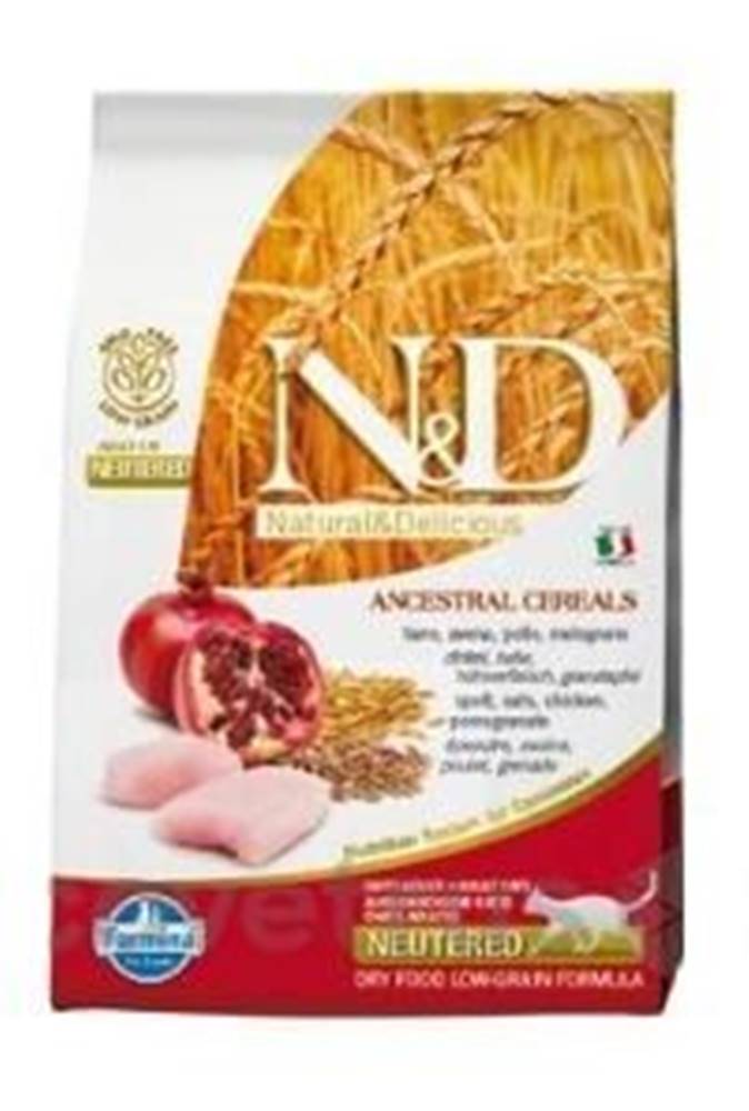 N&D  LG CAT Neutered Chicken & Pomegranate 5 kg značky N&D