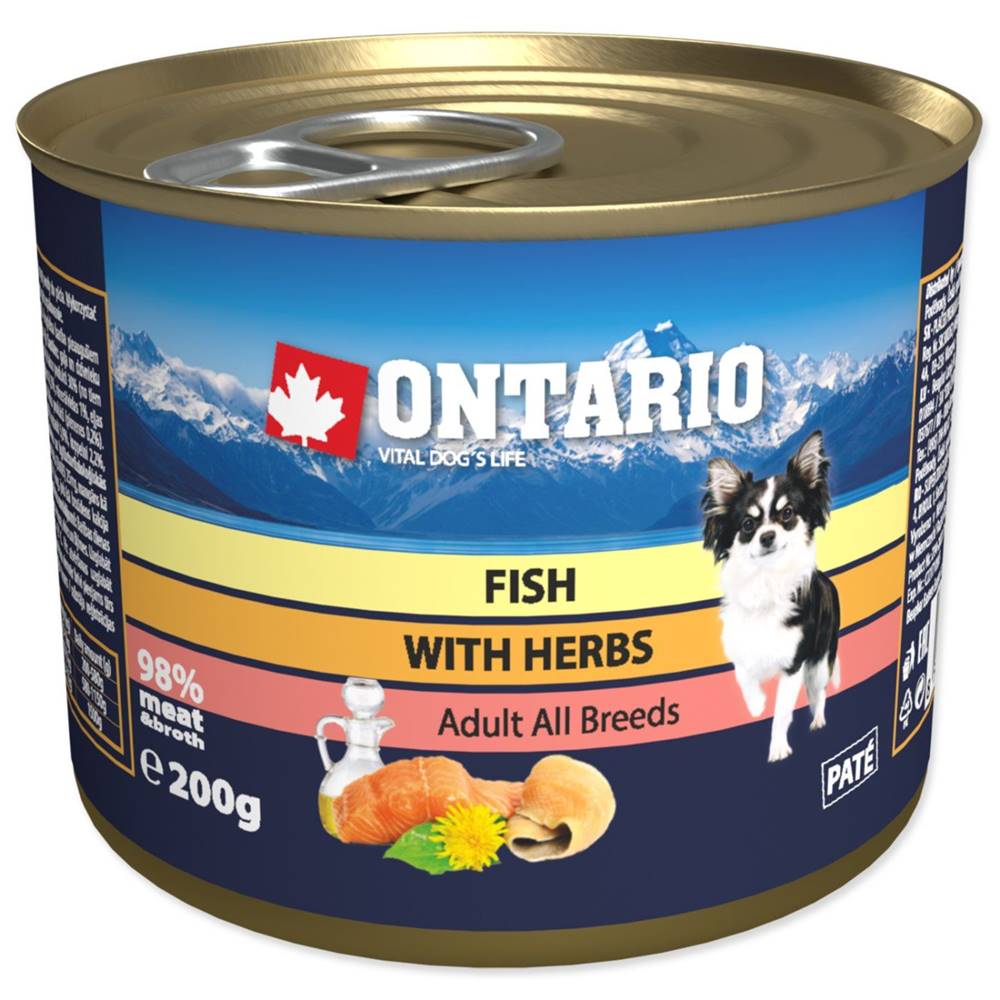 Ontario  Konzerva ryby s bylinkami - 200 g značky Ontario