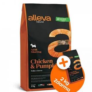 Alleva  Granule pre psa NATURAL dog chicken & pumpkin adult mini 12kg značky Alleva
