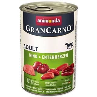 Animonda  Konzerva Gran Carno hovädzie + kačacie srdce - 400 g značky Animonda