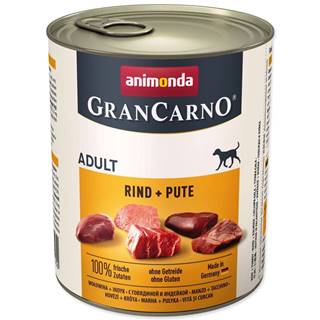 Animonda Konzerva Gran Carno hovädzie + morka - 800 g