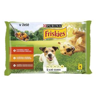 Friskies Dog Adult Multipack hovädzie/kura/jahňacie v želé 40 x 100 g