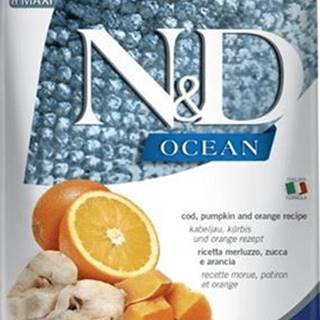 N&D  N & D OCEAN Dog Grain Free Adult M / L Codfish & Pumpkin & Orange 12 kg značky N&D