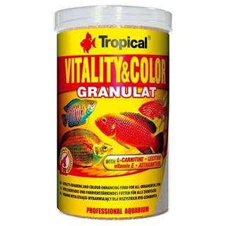 TROPICAL  Vitality&Color Granulat 1000ml/550g granulované krmivo s vyfarbujúcim a vitalizujúcim účinkom značky TROPICAL