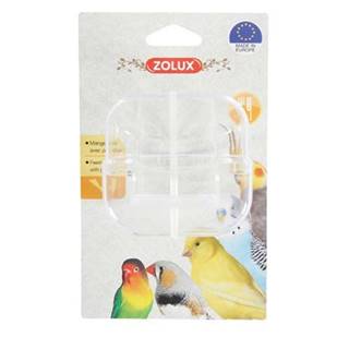 Zolux  Krmítko transparentné pre vtákov s bidlom značky Zolux