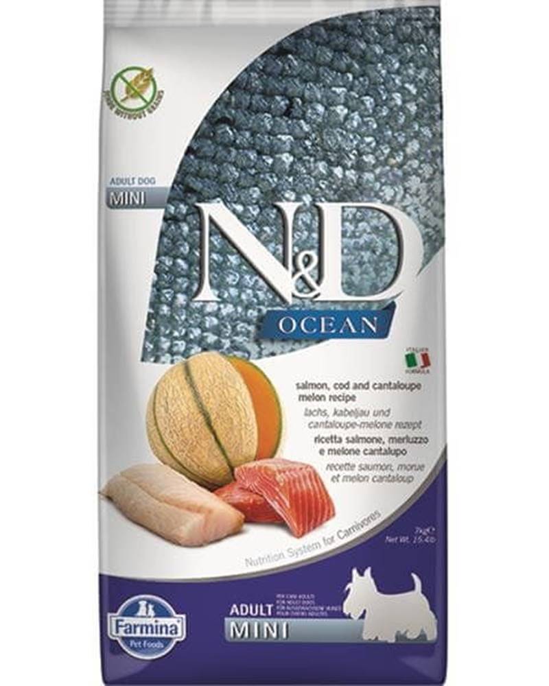 Farmina  N&D dog OCEAN (GF) adult mini,  salmon,  cod & cantaloupe melon 7kg značky Farmina