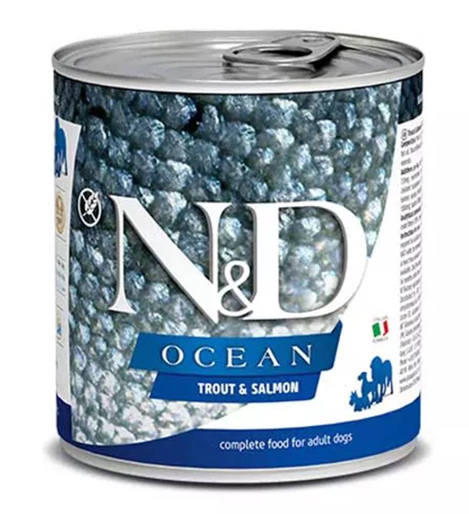 Farmina  N&D dog OCEAN trout & salmon konzerva 285g značky Farmina