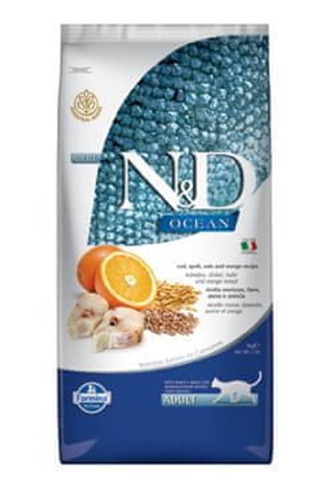 N&D  N & D OCEAN CAT LG Adult Codfish & Orange 10kg značky N&D