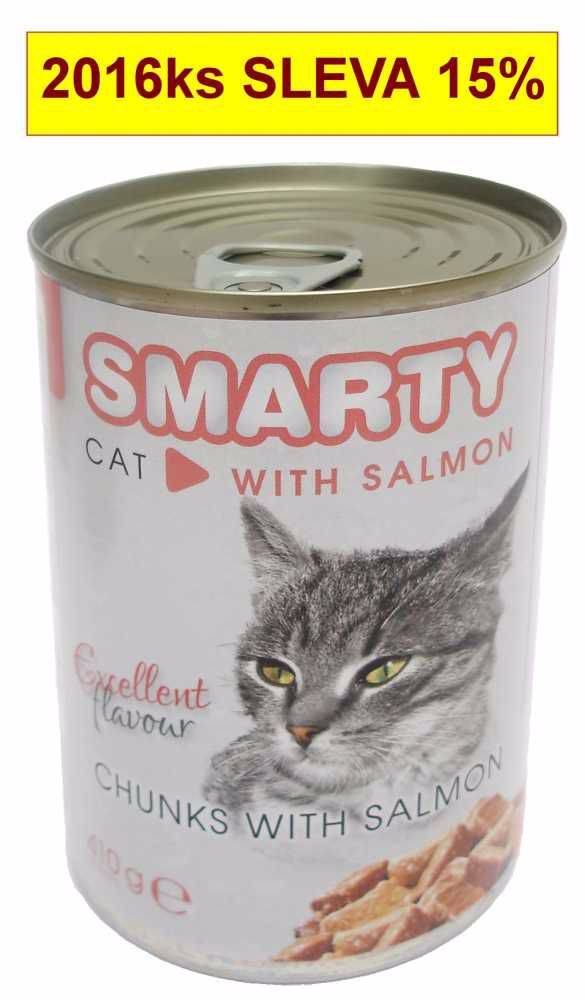 Smarty  Cat Losos chunks,  konzerva 410 g značky Smarty