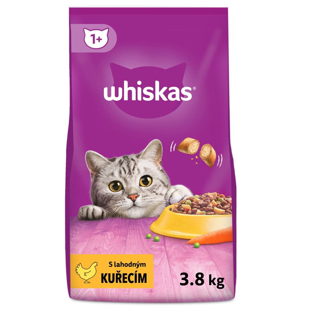 Whiskas  granule kuracie pre dospelé mačky 3, 8 kg značky Whiskas