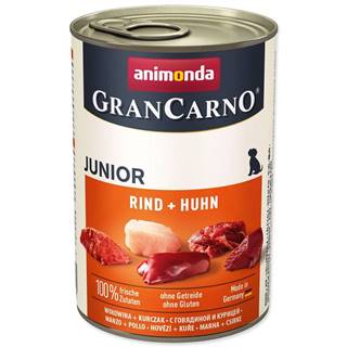Animonda Konzerva Gran Carno Junior hovädzie + kura - 400 g