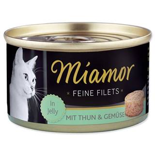 Miamor  Konzerva Feine Filets tuniak + zelenina v želé - 100 g značky Miamor