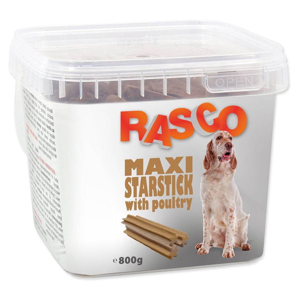 RASCO  Pochúťka Dog hviezdy natural s hydinou - 700 g značky RASCO