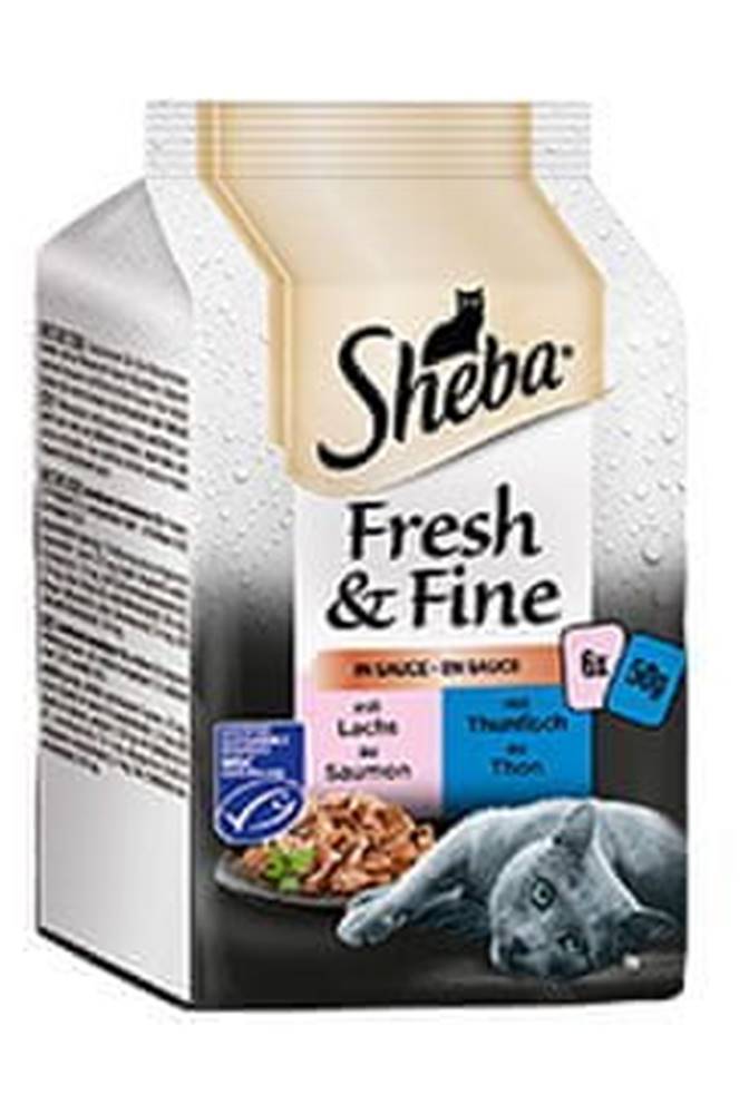 Sheba  vrecko Fresh & Fine rybí výber 6x50g značky Sheba