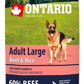 Ontario  Adult Large Beef & Rice 12kg značky Ontario