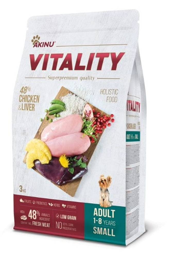 Akinu  VITALITY dog adult small chicken & liver 3 kg značky Akinu