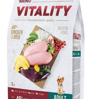 Akinu  VITALITY dog adult small chicken & liver 3 kg značky Akinu